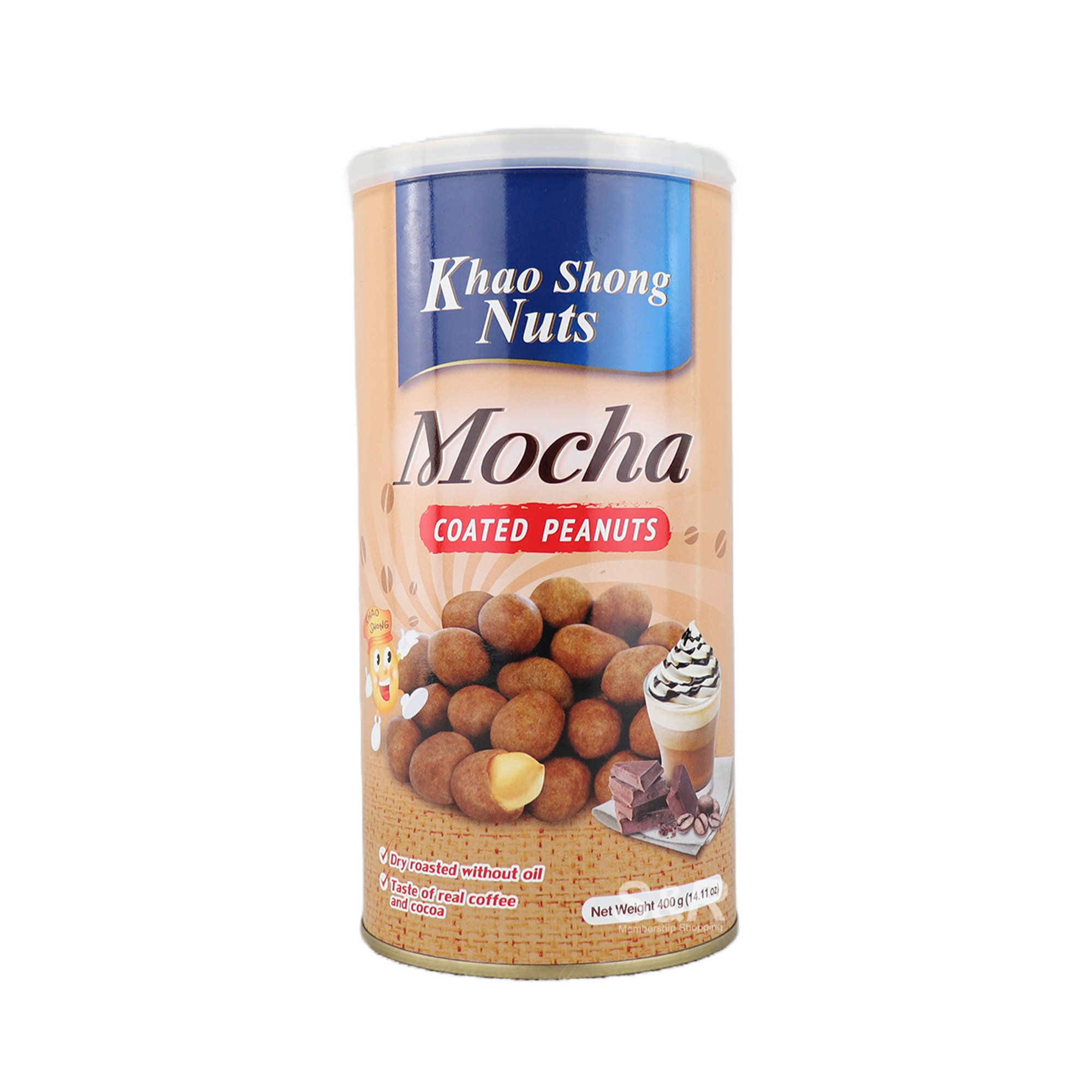 Khao Shong Nuts Coated Peanuts Mocha 400g Khao Shong Nuts Coated Peanuts Mocha 400g
